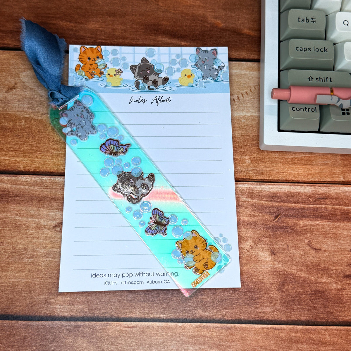 Notes Afloat bubble bath cats notepad by Kittlins - photo 10