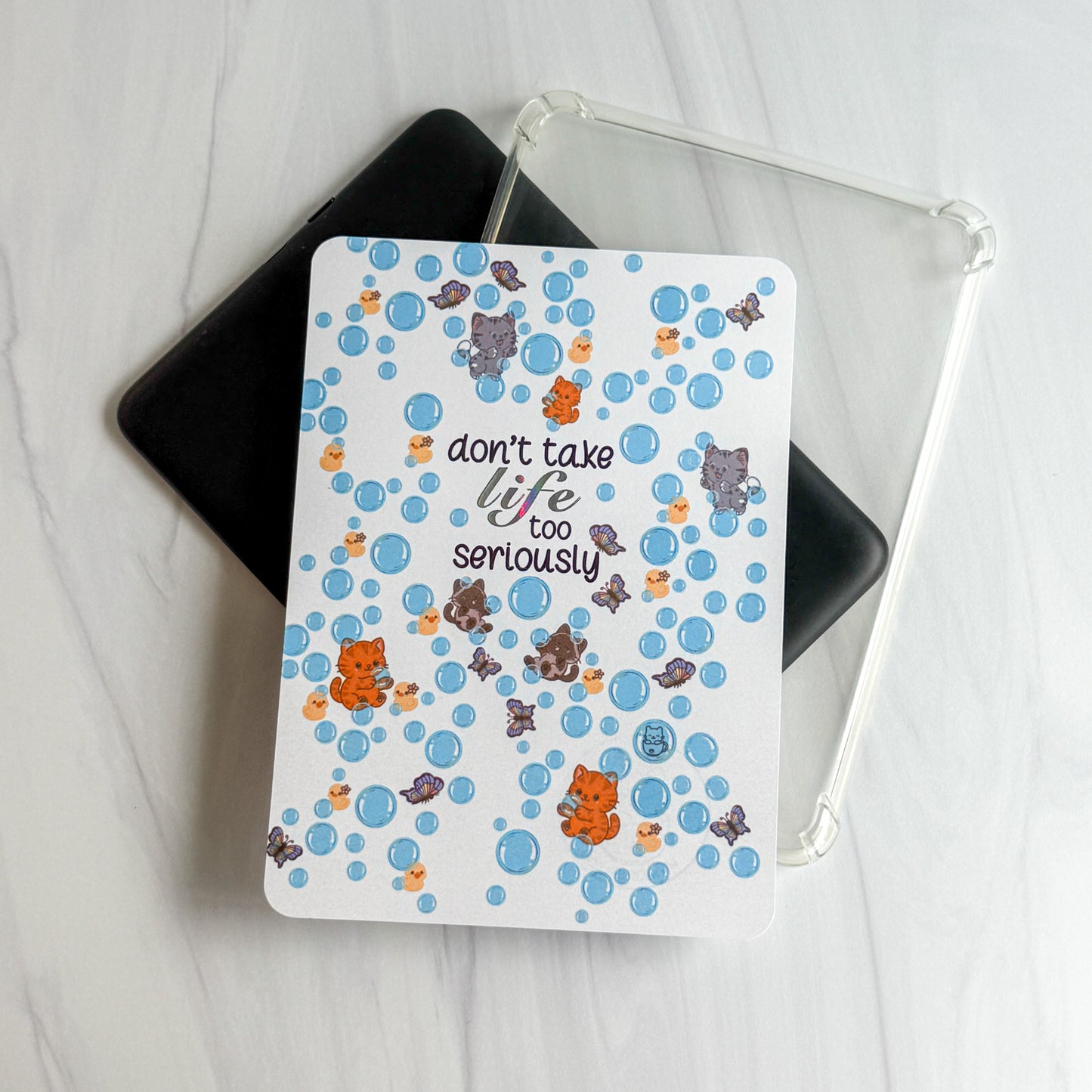 Don't Take Life Too Seriously Silver Holo Foiled Kindle Insert