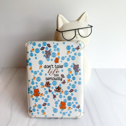 Don't Take Life Too Seriously Silver Holo Foiled Kindle Insert