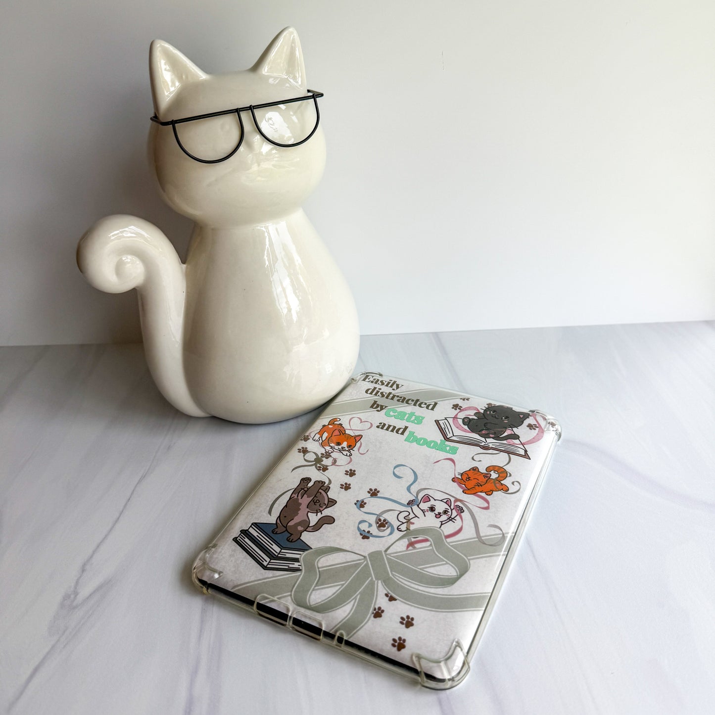 Easily Distracted by Cats and Books Foiled Kindle Insert