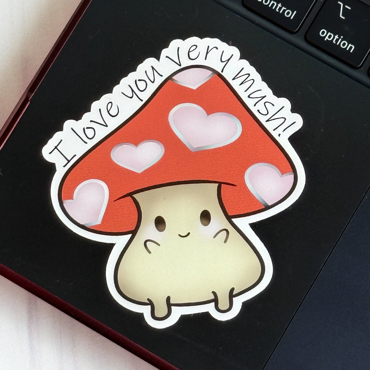 I Love You Very Mush Vinyl Sticker