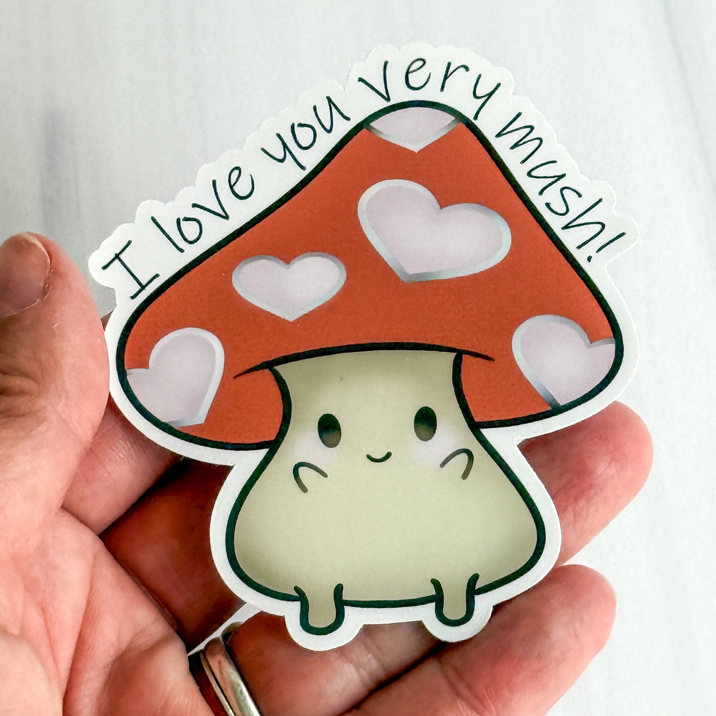 I Love You Very Mush Vinyl Sticker