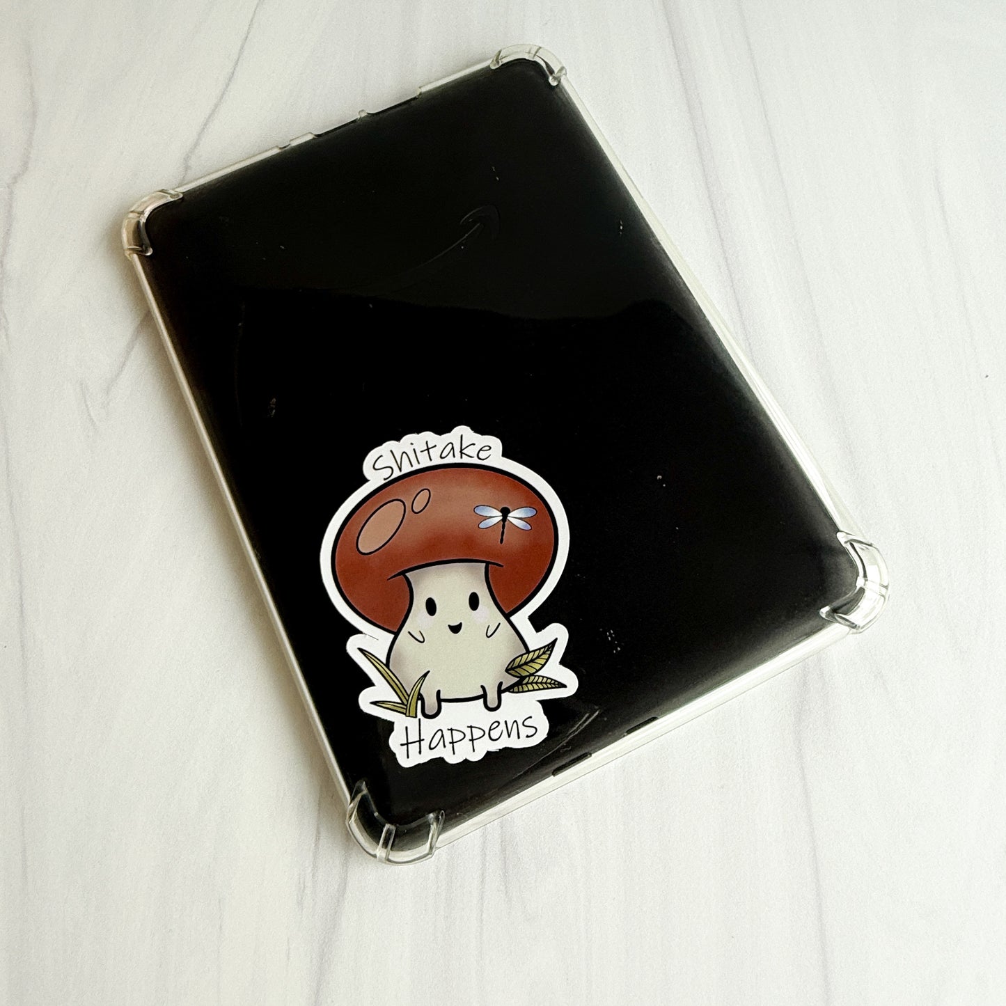 Shitake Happens Vinyl Sticker