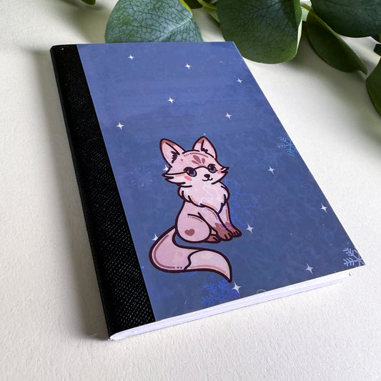 Mini White Fox Woodland Notebook