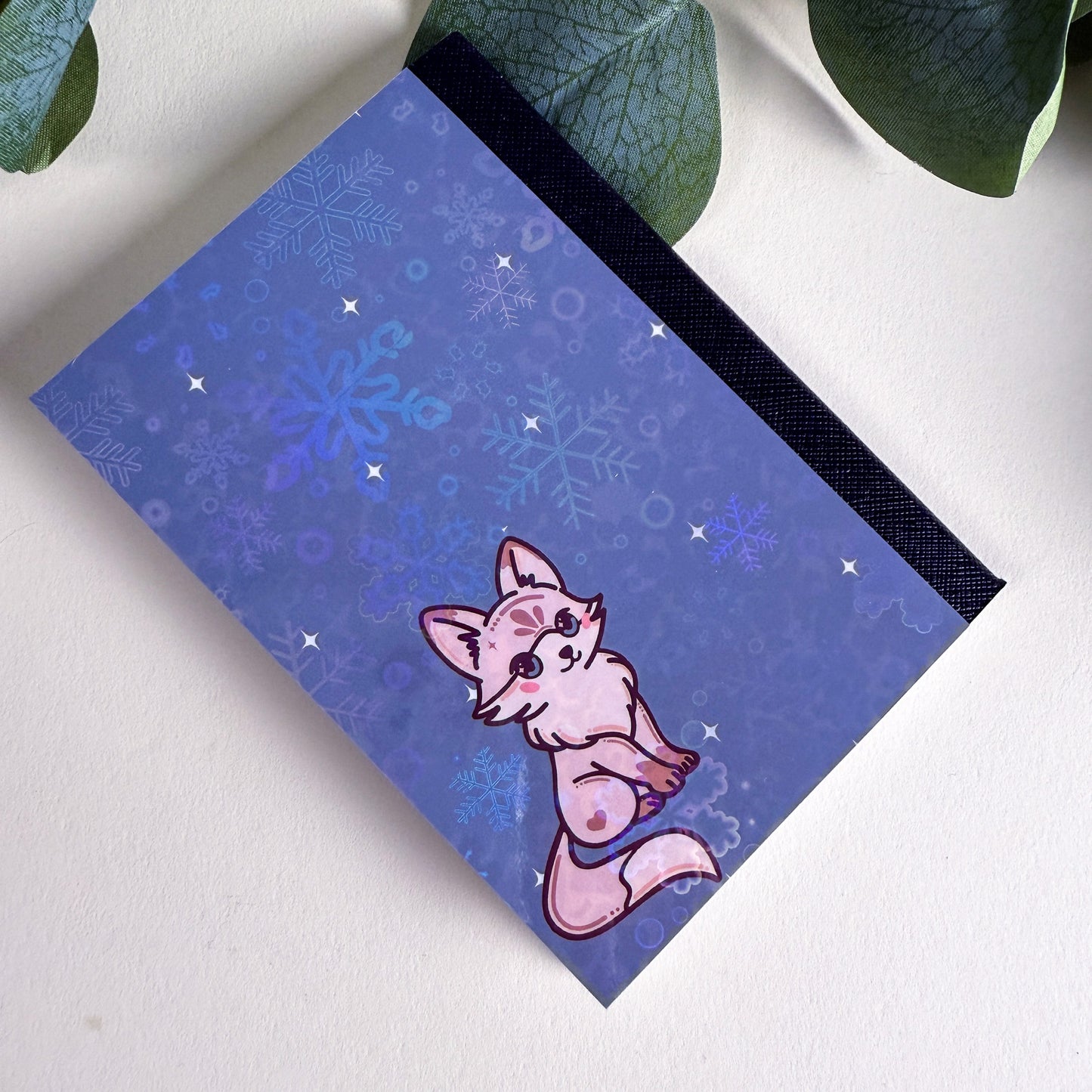 Mini White Fox Woodland Notebook