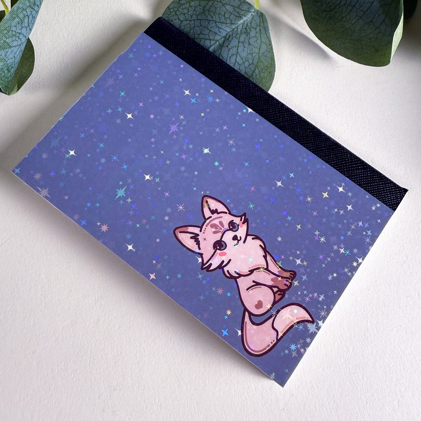 Mini White Fox Woodland Notebook