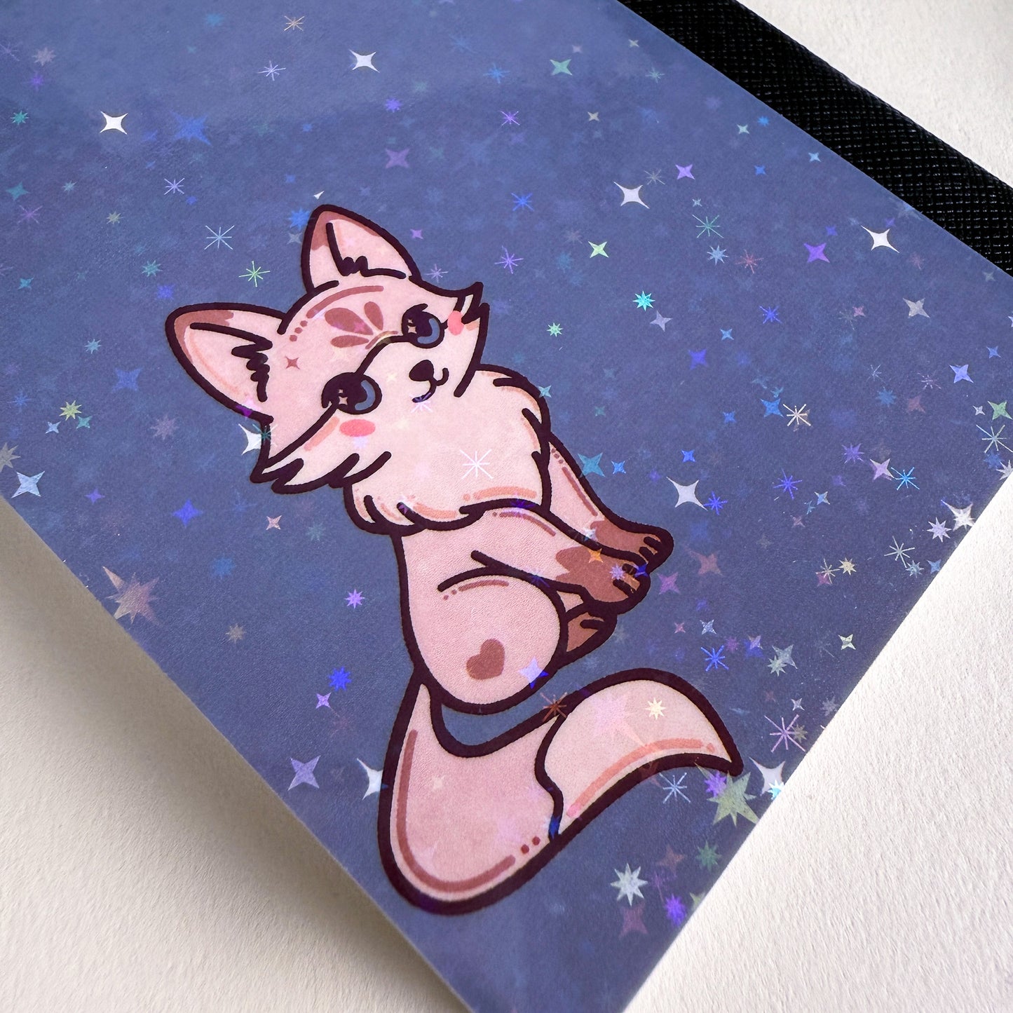 Mini White Fox Woodland Notebook