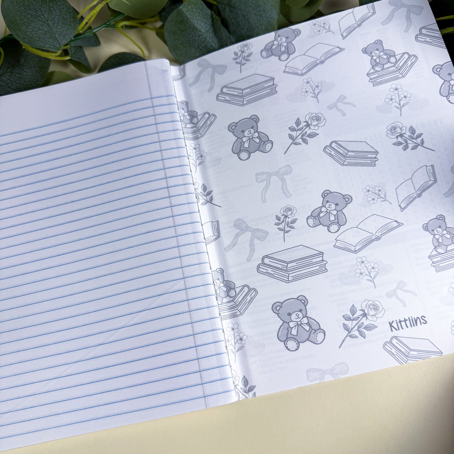 Bears & Books Pink Holographic Notebook