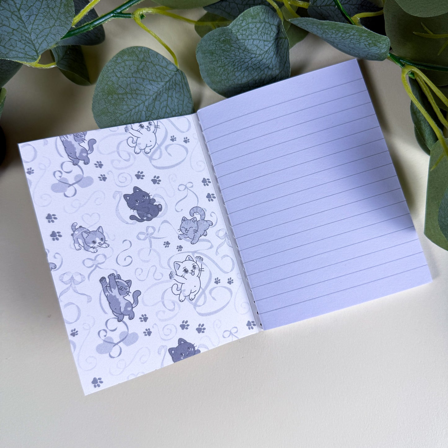 Mini Ribbons & Pawprints Holographic Notebook