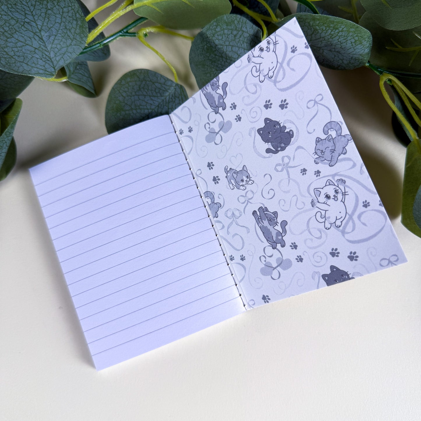 Mini Ribbons & Pawprints Holographic Notebook