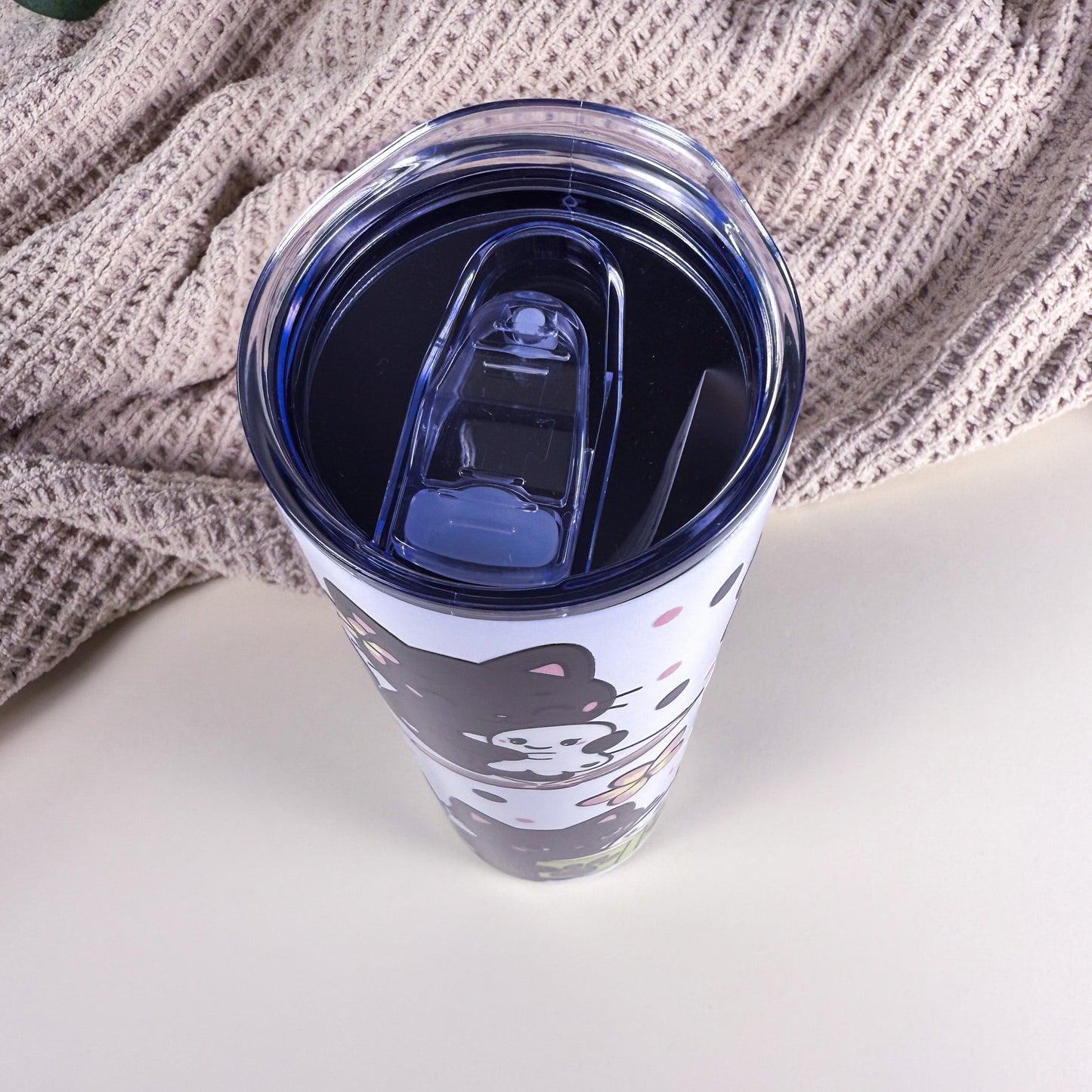 Ghosts & Cats "Read, Sip, Cuddle" 30 oz Tall Skinny Tumbler