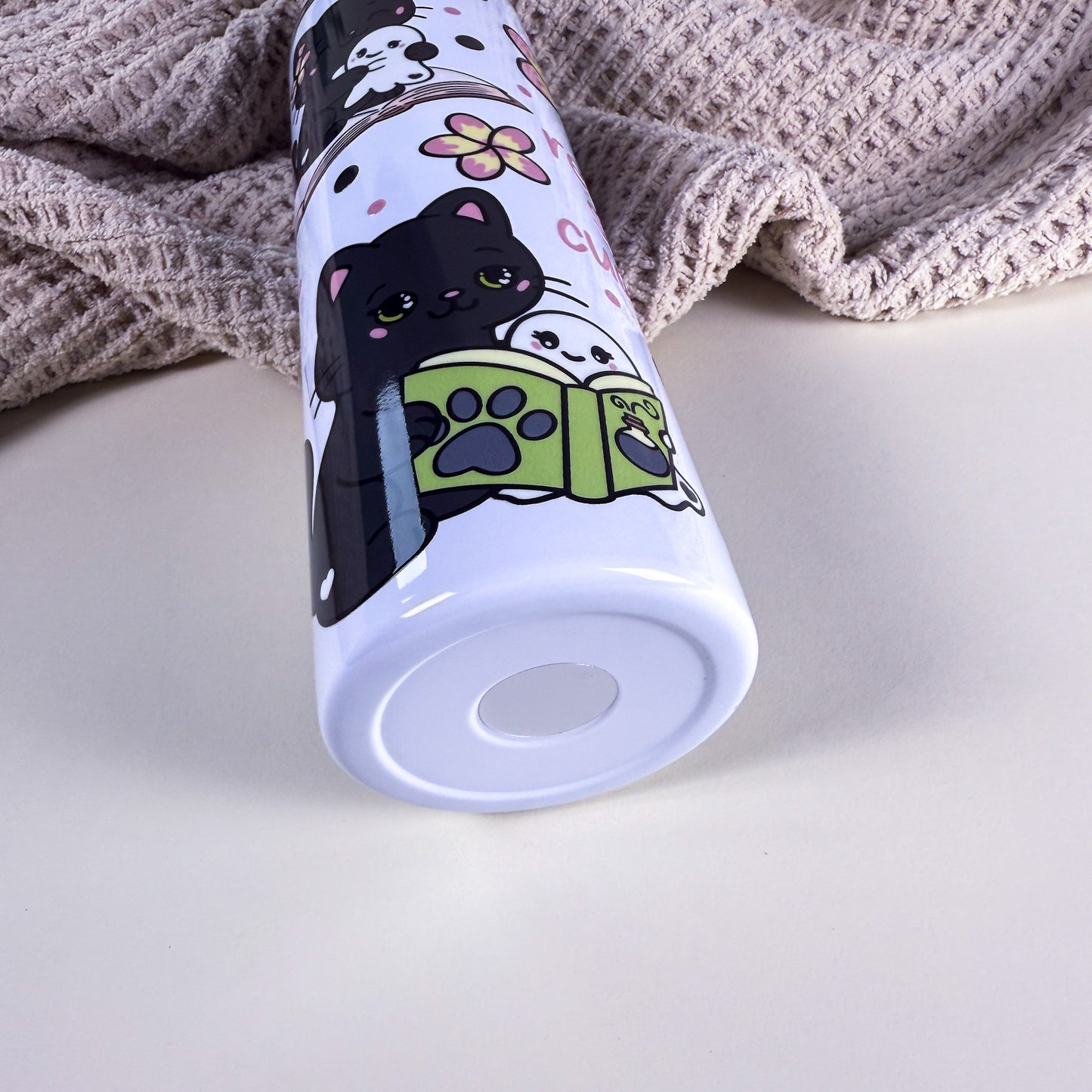 Ghosts & Cats "Read, Sip, Cuddle" 30 oz Tall Skinny Tumbler