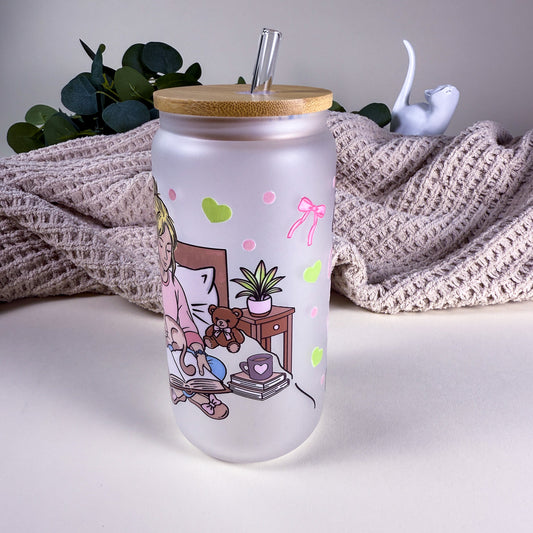 Cozy Is My Vibe 16 oz Frosted Glass Can