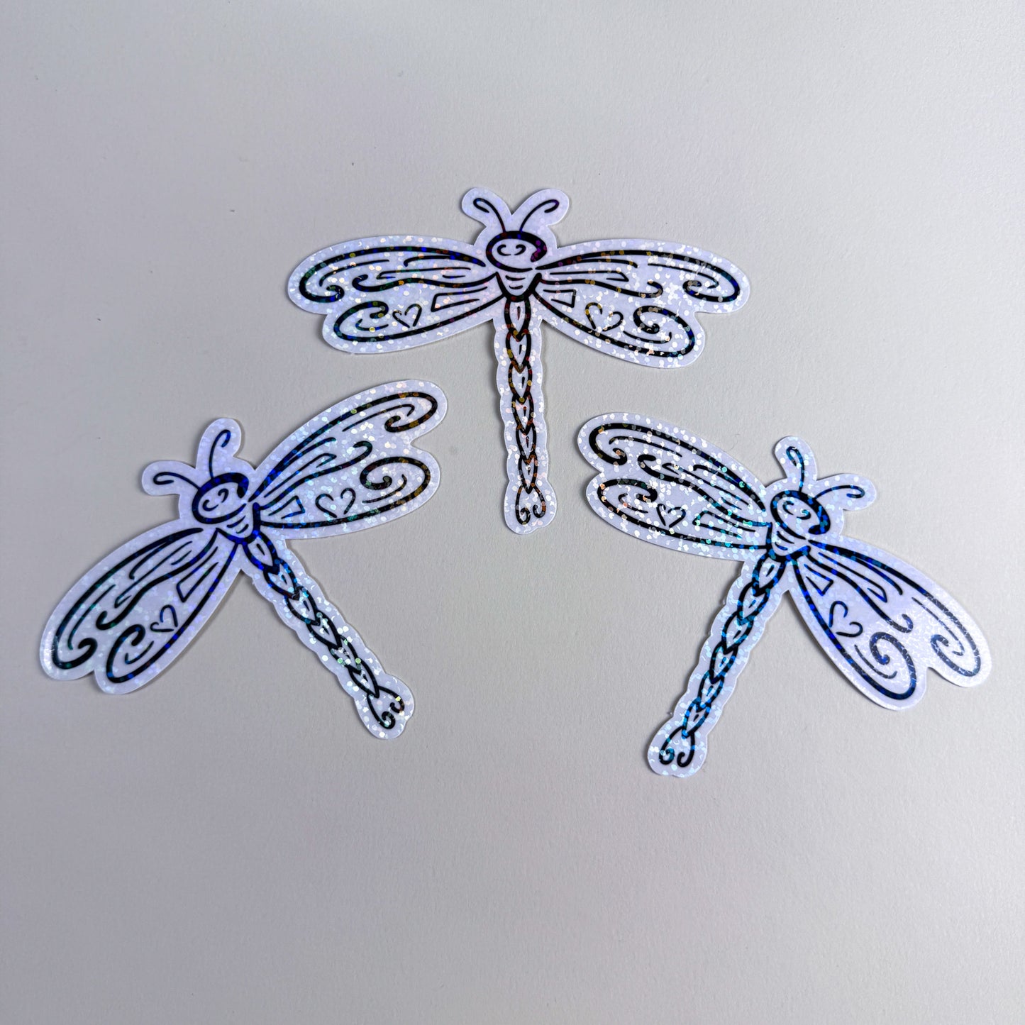 Tribal Dragonfly Vinyl Matte or Holographic Sticker