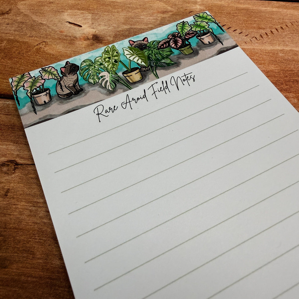 Rare Aroid plant lover cat notepad by Kittlins - photo 6