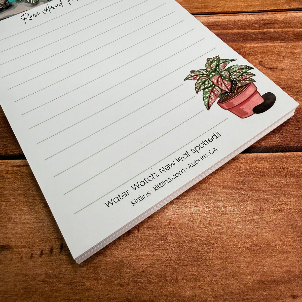Rare Aroid plant lover cat notepad by Kittlins - photo 7