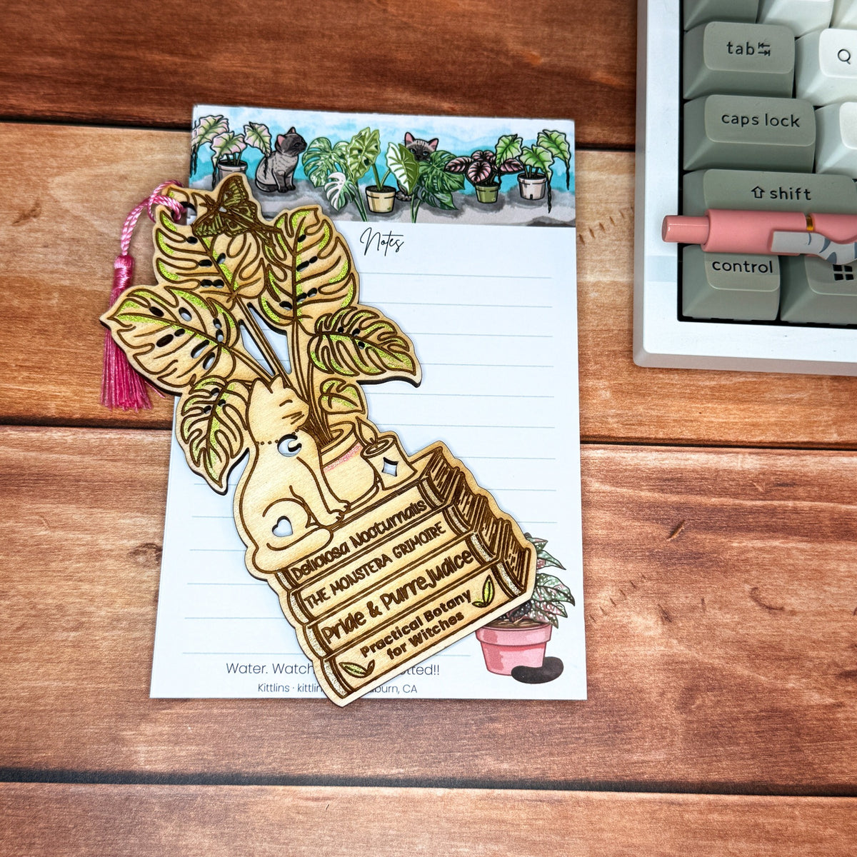 Rare Aroid plant lover cat notepad by Kittlins - photo 12