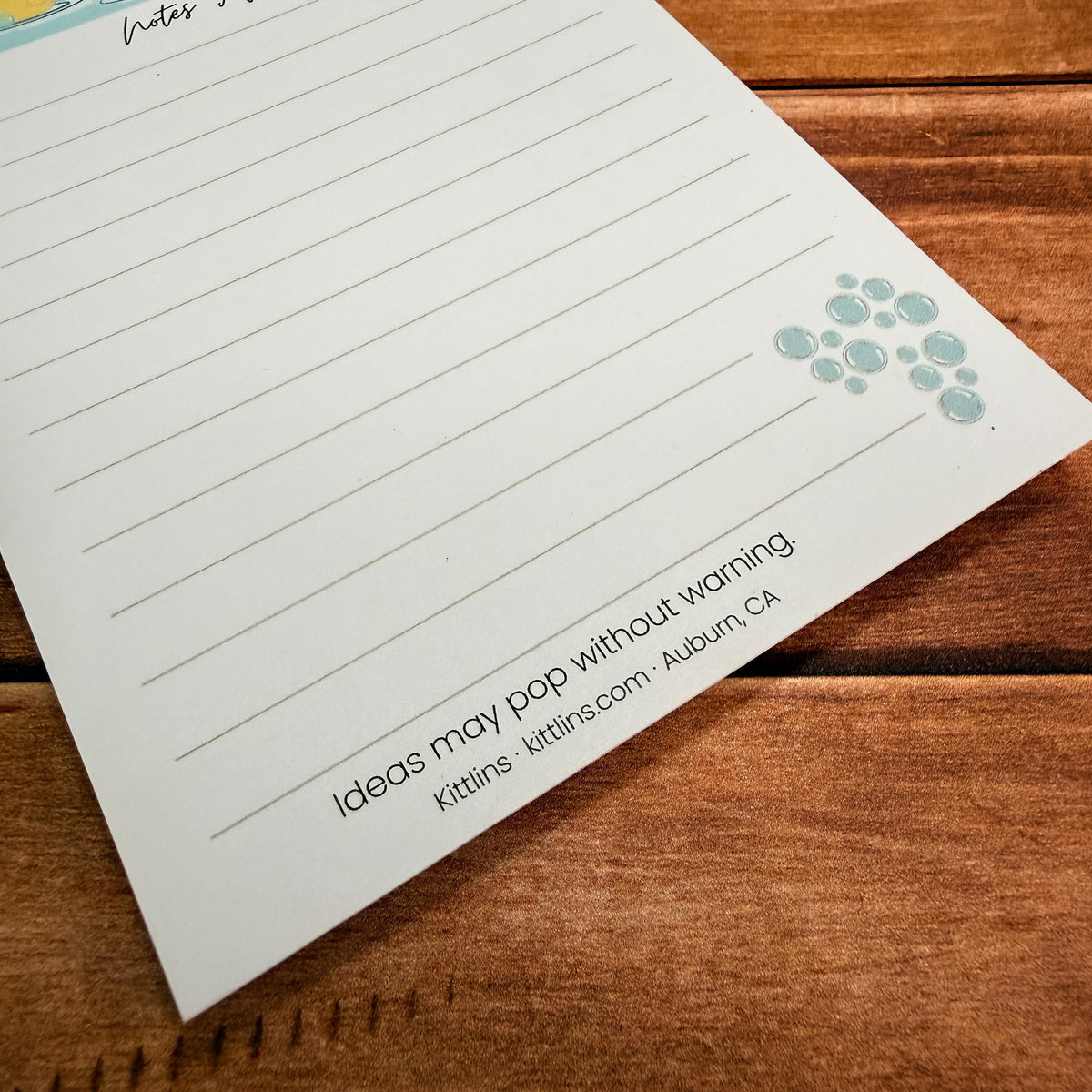 Notes Afloat bubble bath cats notepad by Kittlins - photo 6