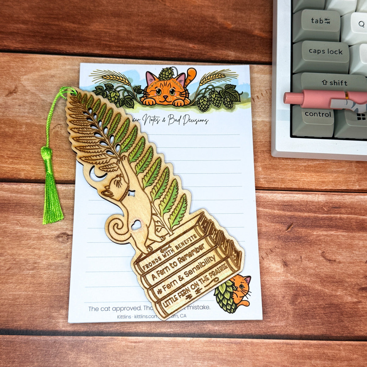 Brew Notes and Bad Decisions orange cat and hops notepad by Kittlins - photo 11