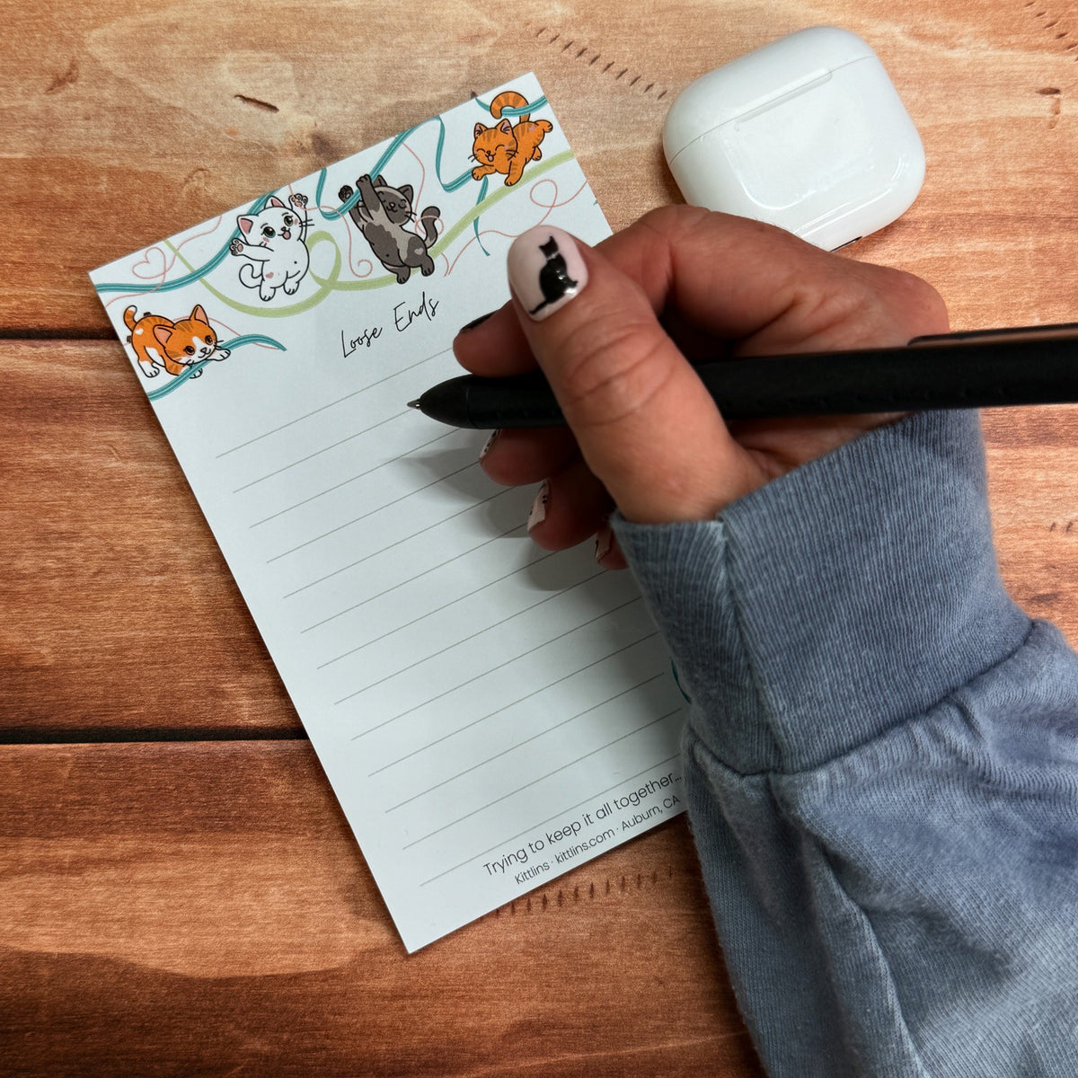 Loose Ends ribbon kittens notepad by Kittlins - photo 5