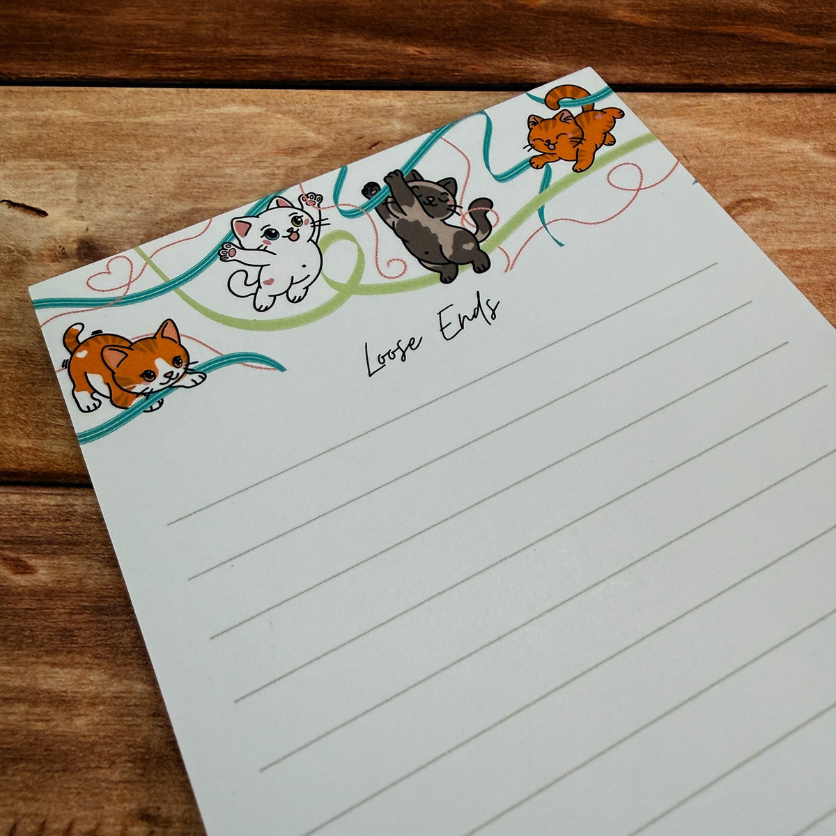 Loose Ends ribbon kittens notepad by Kittlins - photo 6