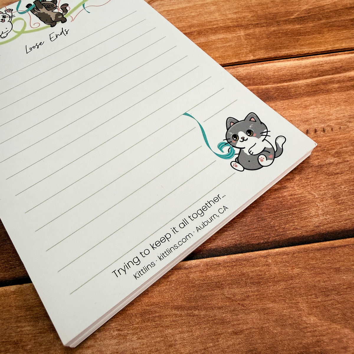 Loose Ends ribbon kittens notepad by Kittlins - photo 7