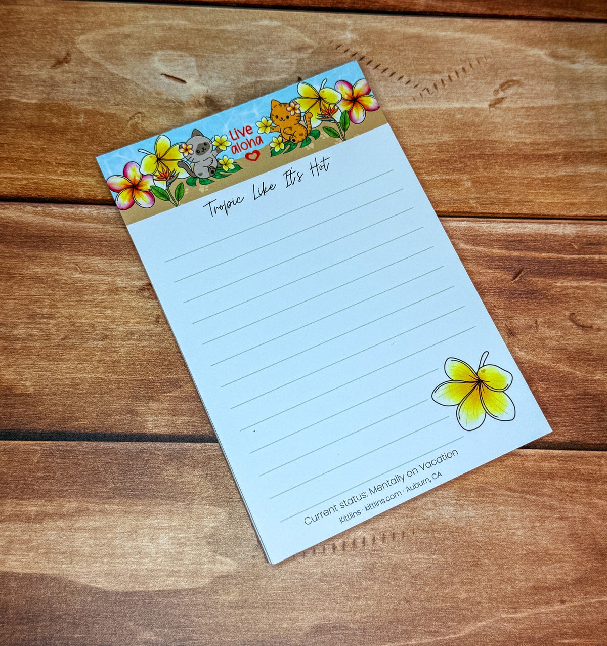 Tropic Like It's Hot tropical cat notepad by Kittlins - photo 8